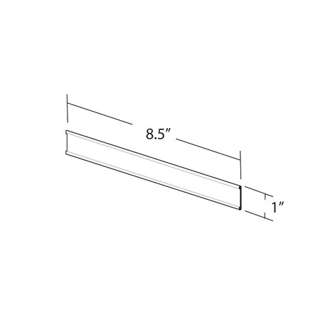 Azar Displays 8.5"W x 1"H Adhesive-Back Nameplate, PK10 199602